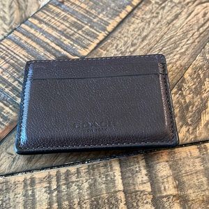 Brown coach card holder